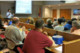 I am seated up on the far left in this picture. This is a stress management session I co-presented with our EAP team.